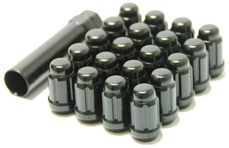 Wheel Mate Muteki Closed End Lug Nuts - Deep Black 12x1.25 Wheel Mate Lug Nuts  AXOPROS
