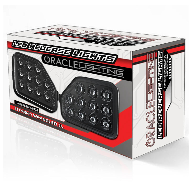 Oracle Rear Bumper LED Reverse Lights for Jeep Wrangler JL - 6000K SEE WARRANTY ORACLE Lighting Tail Lights  AXOPROS