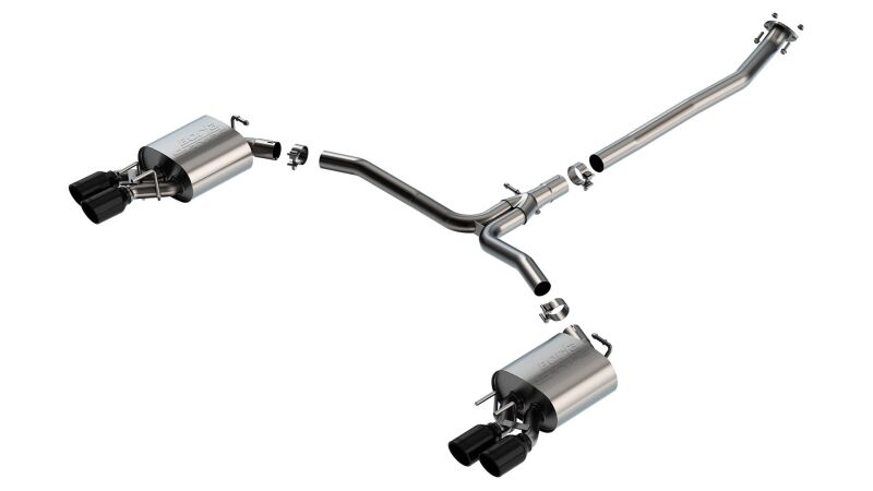 Borla 18-22 Toyota Camry XSE 2.5L i4 AT/MT FWD / 4DR S-TYPE Cat Back Exhaust (Black Chrome) Borla Catback  AXOPROS