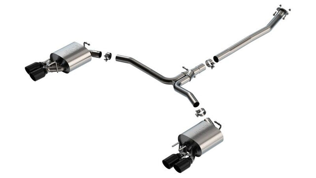 Borla 18-22 Toyota Camry XSE 2.5L i4 AT/MT FWD / 4DR S-TYPE Cat Back Exhaust (Black Chrome) Borla Catback  AXOPROS