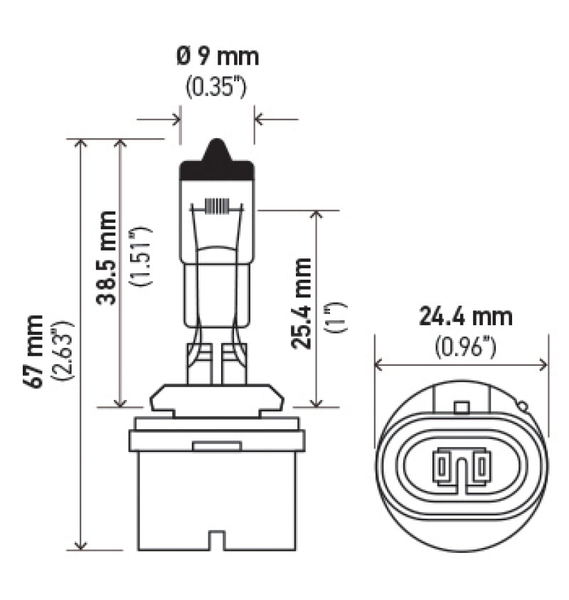 Hella Bulb 893 12V 375W Xen Wht Xb (2) Hella Bulbs  AXOPROS