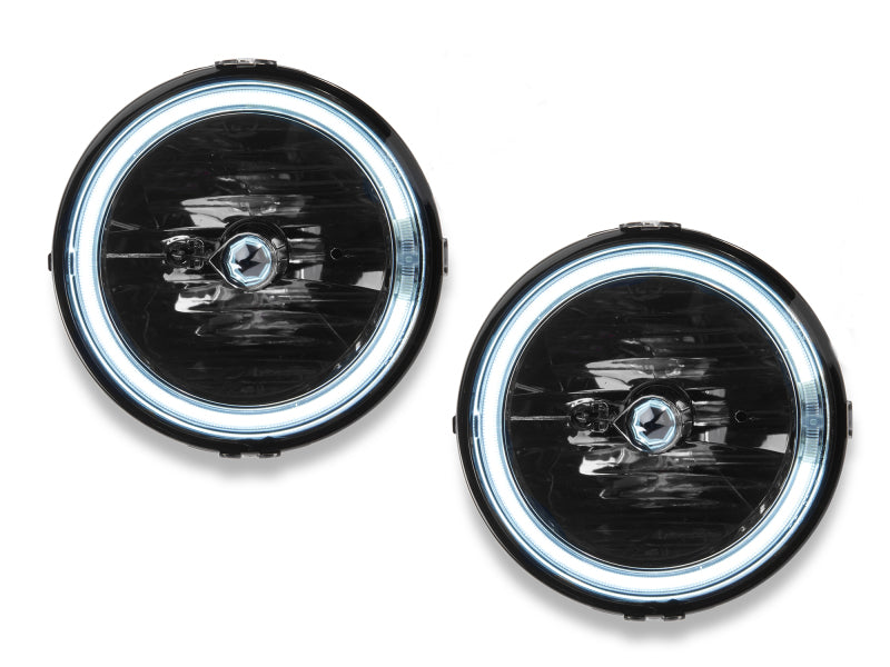 Raxiom 05-12 Ford Mustang GT LED Halo Fog Lights (Smoked) Raxiom Headlights  AXOPROS