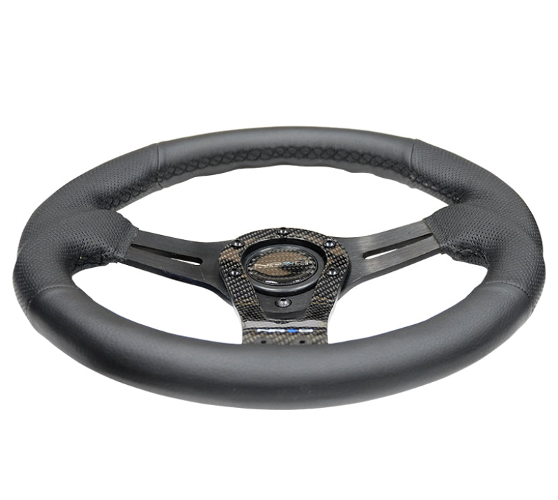 NRG Reinforced Steering Wheel (320mm) w/Carbon Center Spoke NRG Steering Wheels  AXOPROS