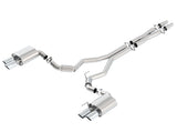 Borla 2018 Ford Mustang GT 5.0L AT/MT (w/o Valves) S-Type 3in Cat-Back Exhaust w/Polished Tips Borla Catback  AXOPROS
