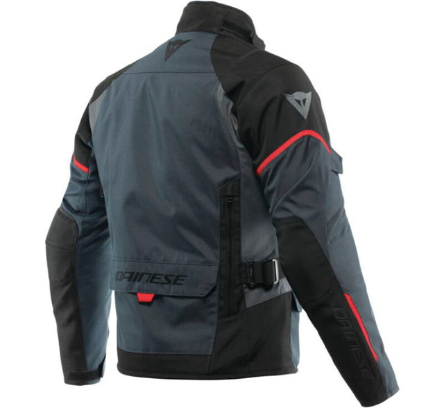 Dainese Tempest 3 D Dry Jacket Ebony/Black/Lava Red Size - 60 Dainese Jackets - Textile  AXOPROS