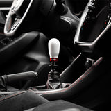 Cobb Subaru 6-Speed Tall Weighted COBB Shift Knob - White (Incl. Both Red + Blk Collars) COBB Shift Knobs  AXOPROS