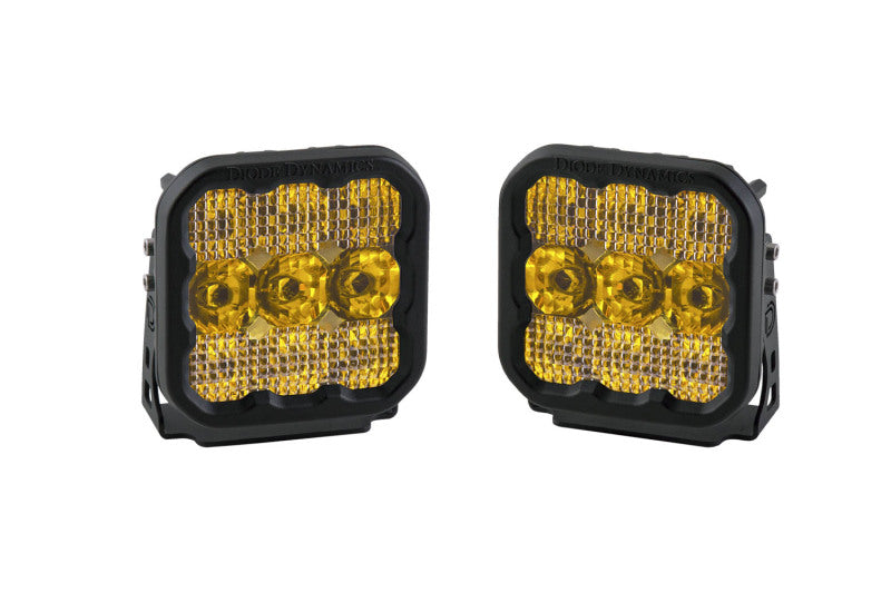 Diode Dynamics SS5 LED Pod Sport - Yellow Combo (Pair) Diode Dynamics Light Accessories and Wiring  AXOPROS