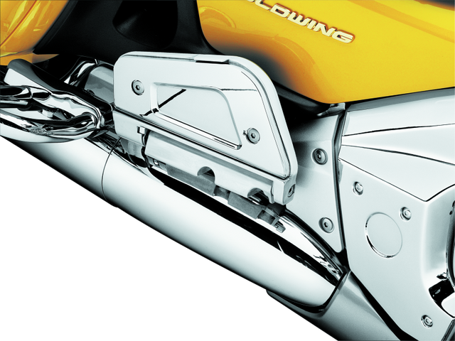 Kuryakyn Passenger Floorboard Cover 01-17 Honda GL1800 Chrome Kuryakyn Footpegs  AXOPROS