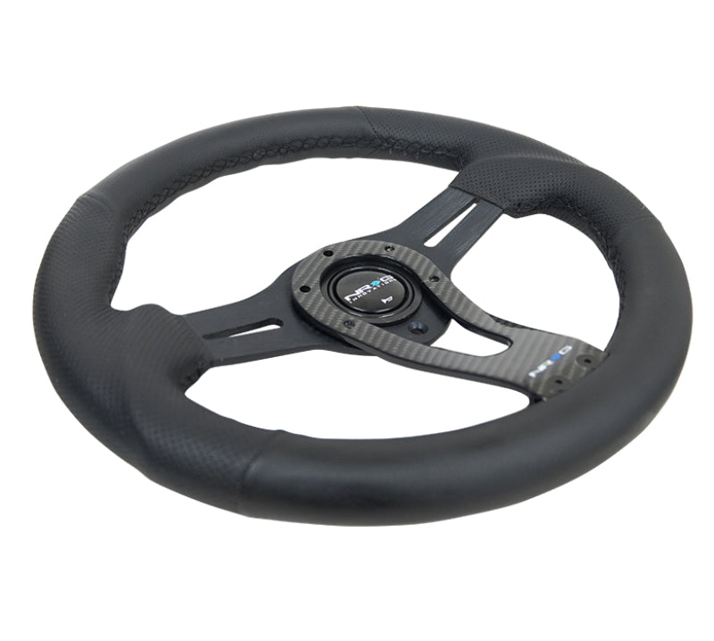 NRG Reinforced Steering Wheel (320mm) w/Carbon Center Spoke NRG Steering Wheels  AXOPROS