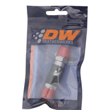 DeatschWerks DeatschWerks 6AN Male Flare Quick Disconnect Dry Break Fitting - 2 Pieces Anodized Matte Black Fittings aftermarket performance part