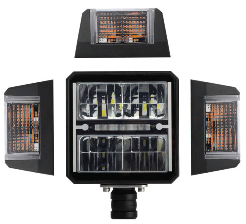 Oracle Lighting Multifunction LED Plow Headlight with Heated Lens 5700K SEE WARRANTY ORACLE Lighting Headlights  AXOPROS