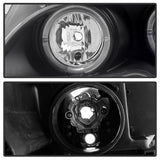 Spyder BMW E46 3-Series 02-05 4DR Projector Headlights 1PC LED Halo Blk PRO-YD-BMWE4602-4D-AM-BK SPYDER Headlights  AXOPROS