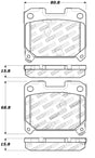 StopTech Performance 5/93-98 Toyota Supra Turbo Rear Brake Pads Stoptech Brake Pads - Performance  AXOPROS