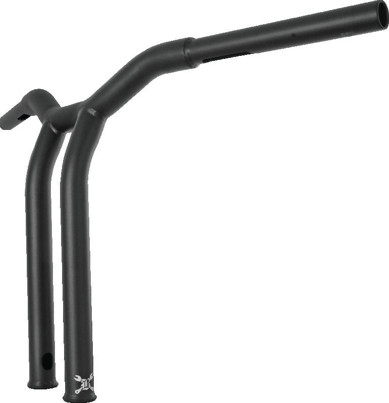 Burly Brand Dominator Raked Bar 14in - Matte Black Burly Brand Handlebars  AXOPROS