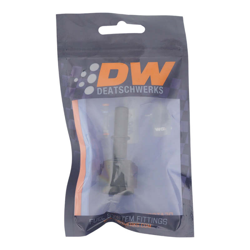 DeatschWerks 8AN Female Flare Swivel to 3/8in Male EFI Quick Disconnect - Anodized Matte Black DeatschWerks Fuel Components Misc  AXOPROS