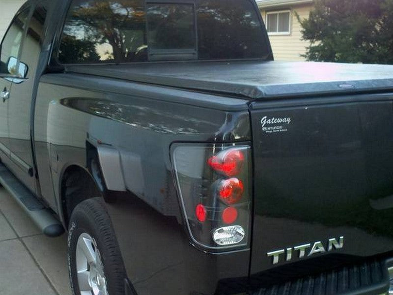 Spyder Nissan Titan 04-14 Euro Style Tail Lights Black ALT-YD-NTI04-BK SPYDER Tail Lights  AXOPROS