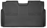 Husky Liners 15-23 Ford F-150 SuperCrew Cab WeatherBeater Black 2nd Seat Floor Liner Husky Liners Floor Mats - Rubber  AXOPROS