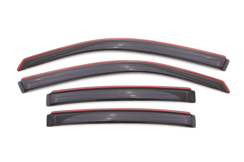 AVS 08-14 Dodge Avenger Ventvisor In-Channel Front & Rear Window Deflectors 4pc - Smoke AVS Wind Deflectors  AXOPROS