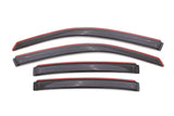 AVS 08-14 Dodge Avenger Ventvisor In-Channel Front & Rear Window Deflectors 4pc - Smoke AVS Wind Deflectors  AXOPROS