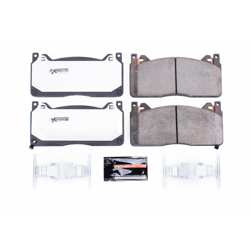 Power Stop 16-19 Ford Mustang Front Z26 Extreme Street Brake Pads w/Hardware PowerStop Brake Pads - Performance  AXOPROS