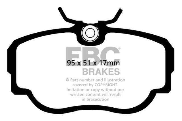 EBC 83-85 BMW 318 1.8 (E30) Redstuff Front Brake Pads EBC Brake Pads - Performance  AXOPROS