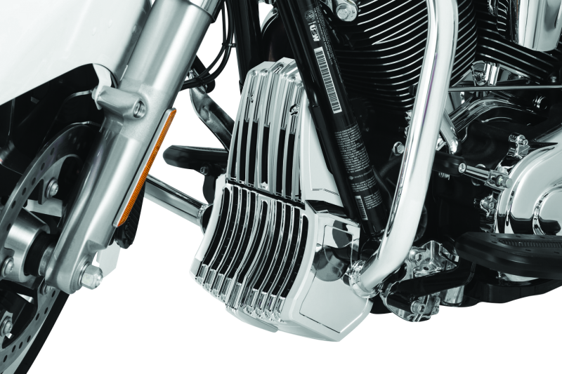 Kuryakyn Oil Cooler Cover Milwaukee-8 Chrome Kuryakyn Other Body Components  AXOPROS