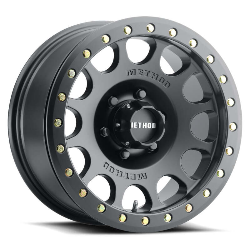Method MR105 V3 Beadlock 17x9 -38mm Offset 8x6.5 130.81mm CB Matte Black Wheel w/ BH-H24125 Method Wheels Wheels - Cast  AXOPROS