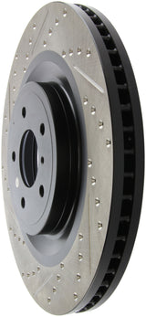 StopTech Infiniti G37 / Nissan 370Z SportStop Slotted & Drilled Front Right Rotor Stoptech Brake Rotors - Slot & Drilled  AXOPROS