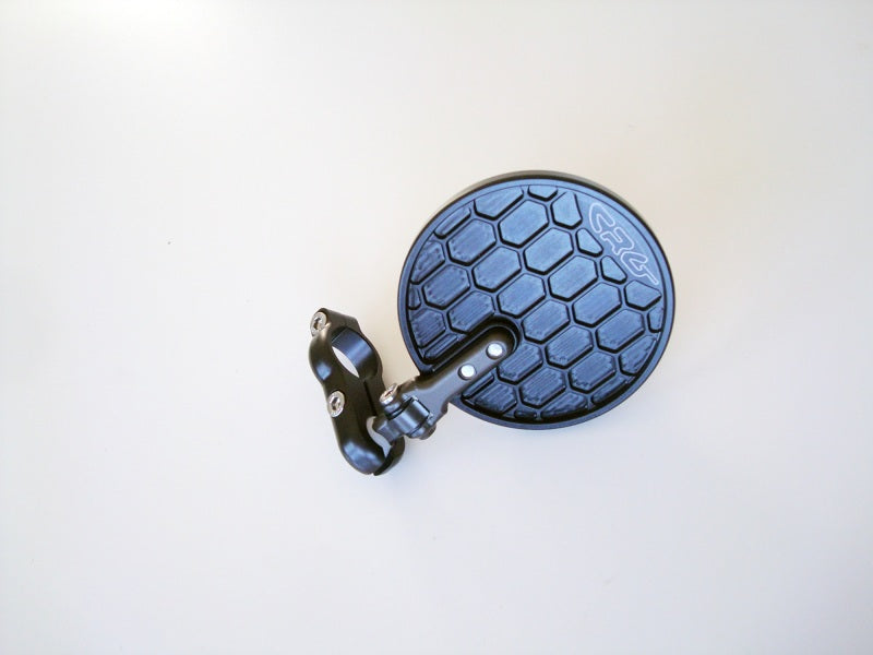CRG Hindsight EXO Folding 3 in. Round Bar-End Mirror Right - Black CRG Constructors Side Mirrors  AXOPROS