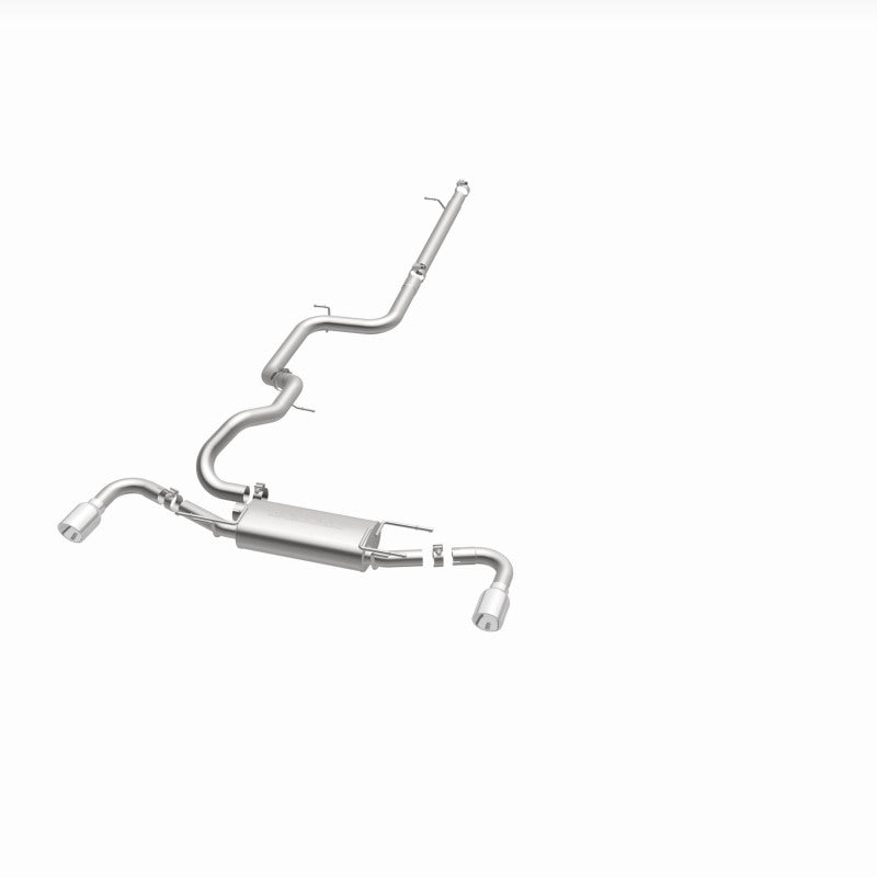 MagnaFlow 10-12 Mazda 3 L4 2.5L Hatchback Split Rear Exit Stainless Cat Back Performance Exhaust Magnaflow Catback  AXOPROS