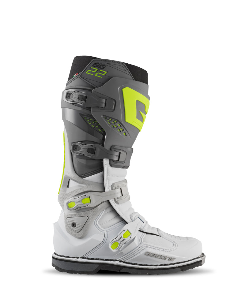 Gaerne SG22 Boot Anthracite/ White/Grey Size - 10 Gaerne Motorcycle Boots  AXOPROS