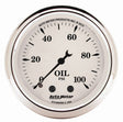 AutoMeter Gauge Oil Press 2-1/16in. 100PSI Mech Old Tyme White AutoMeter Gauges  AXOPROS