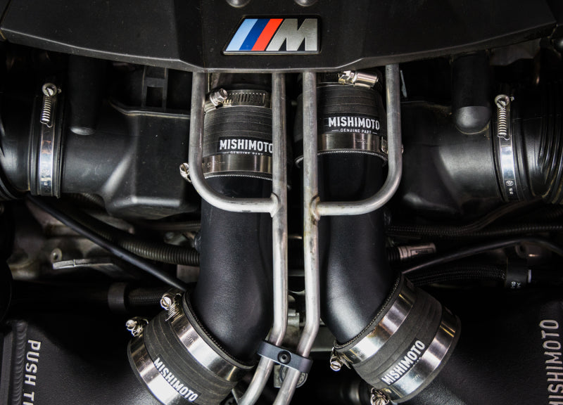 Mishimoto 12-16 BMW F10 M5 Intercooler Pipe Kit Micro Wrinkle Black Mishimoto Intercooler Pipe Kits  AXOPROS