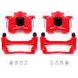 Power Stop 07-18 Jeep Wrangler JK Front Red Calipers w/Brackets - Pair PowerStop Brake Calipers - Perf  AXOPROS