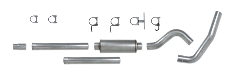 Diamond Eye KIT 4in CB SGL AL: 94-97 FORD 7.3L F250/F350 PWRSTROKE Diamond Eye Performance Catback  AXOPROS