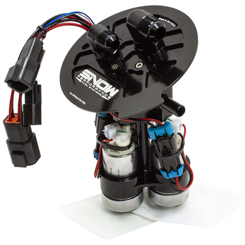 Snow 2011+ Ford Mustang Fuel Hat High Output (3 Pump 1-274 & 2-285) Snow Performance Fuel Pumps  AXOPROS