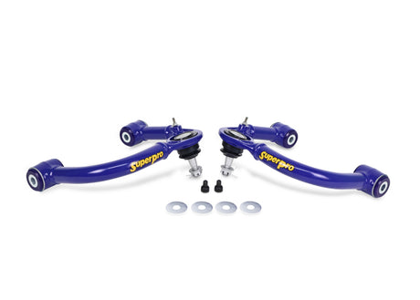 Superpro SuperPro 05-23 Toyota Tacoma 4WD Front Upper Fixed Offset Control Arm Set Control Arms aftermarket performance part