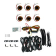 KC HiLiTES Cyclone V2 LED - Rock Light - 6-Light System - Amber - 5W Flood Beam KC HiLiTES Light Bars & Cubes  AXOPROS