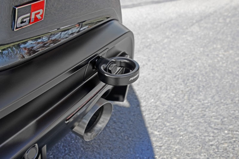 Perrin 2020 Toyota Supra Tow Hook Kit (Rear) - Black Perrin Performance Tow Hooks  AXOPROS