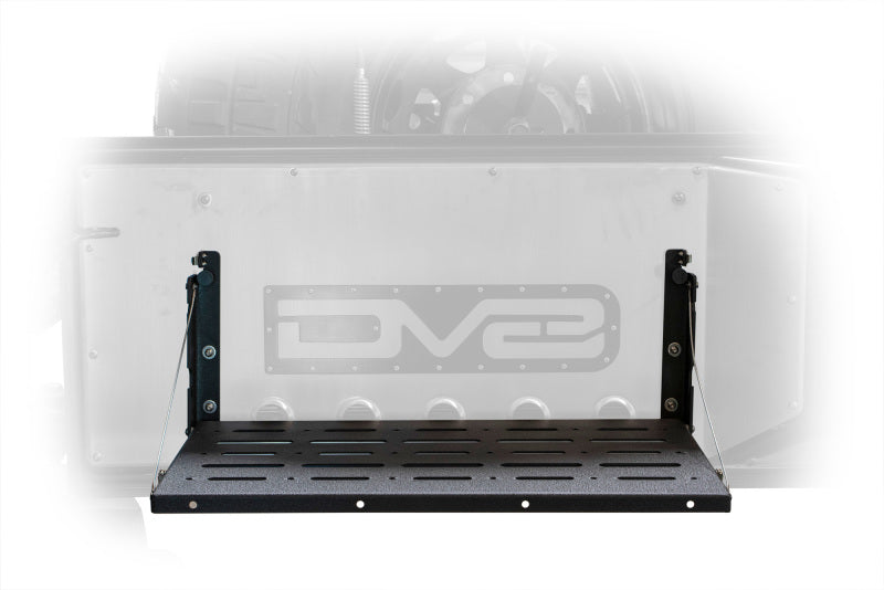 DV8 Jeep JK Tailgate Mounted Table (Trail Table) - Black DV8 Offroad Tailgate Accessories  AXOPROS