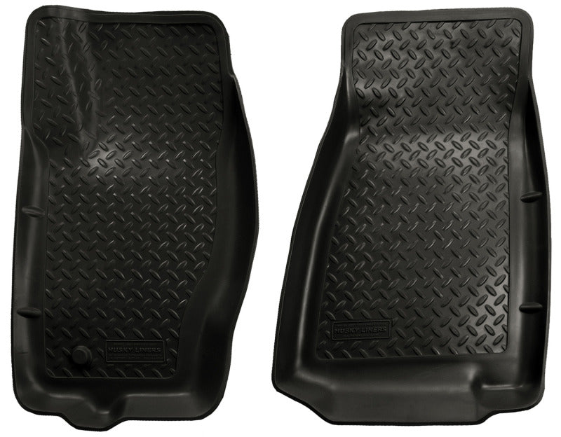 Husky Liners 05-10 Jeep Grand Cherokee/Commander Classic Style Black Floor Liners Husky Liners Floor Mats - Rubber  AXOPROS