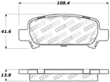 StopTech Performance 02-03 WRX Rear Brake Pads Stoptech Brake Pads - Performance  AXOPROS