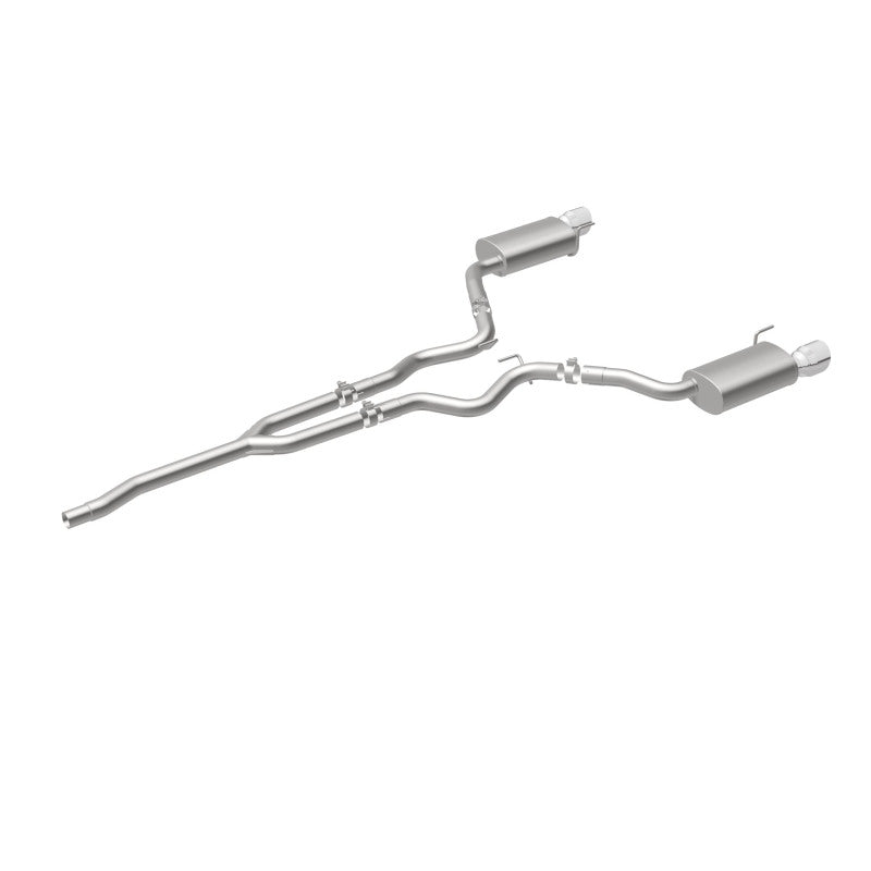 MagnaFlow Cat Back, SS, 2.5in, Street, Dual Split Polished 4.5in Tips 2015 Ford Mustang Ecoboost Magnaflow Catback  AXOPROS
