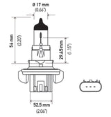 Hella Optilux H13/9008 12V 60/55W XB Xenon White Bulbs (Pair) Hella Bulbs  AXOPROS