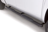 Lund 99-17 Chevy Silverado 1500 Std. Cab (Body Mount) 5in. Oval Curved Steel Nerf Bars - Black LUND Nerf Bars  AXOPROS