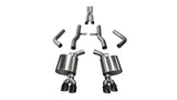 Corsa 2015-2023 Dodge Challenger Hellcat Dual Rear Exit Extreme Exhaust w/ 3.5in Black Tips CORSA Performance Catback  AXOPROS
