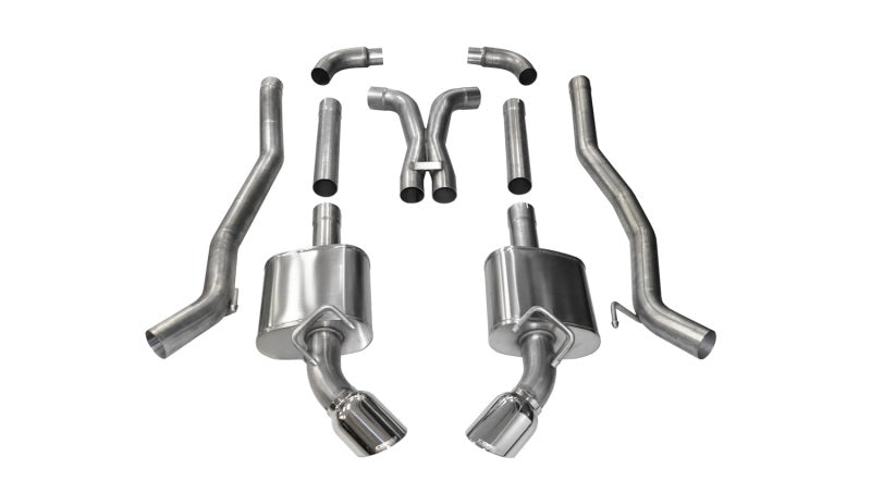 Corsa 2011-2015 Chevrolet Camaro SS 6.2L V8 Manual Polished Xtreme 3in Cat-Back CORSA Performance Catback  AXOPROS