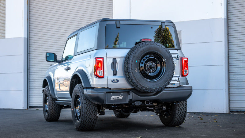Borla 21-22 Ford Bronco 2.7L 2DR/4DR T-304 Stainless Steel Cat-Back S-Type Exhaust - Brushed Borla Catback  AXOPROS