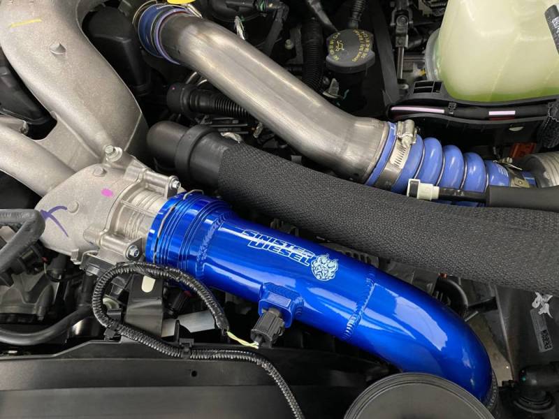 Sinister Diesel 17-19 Ford Powerstroke 6.7L Cold Side Charge Pipe Sinister Diesel Intercooler Pipe Kits  AXOPROS