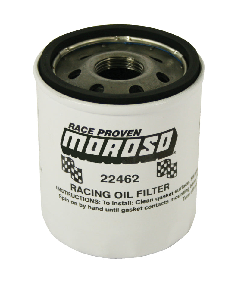 Moroso 97-06 Early GM LS 13/16in Thread 3-1/2in Tall Oil Filter - Racing Moroso Oil Filters  AXOPROS